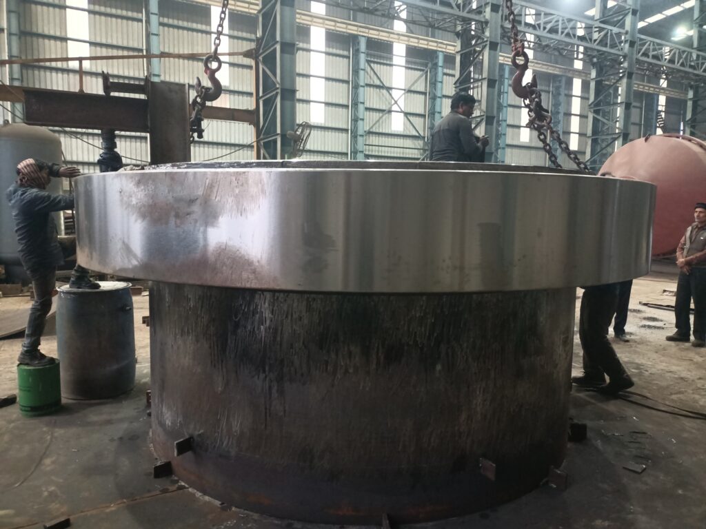 Kiln Shell with Tyre manufactured by Vamika Industries